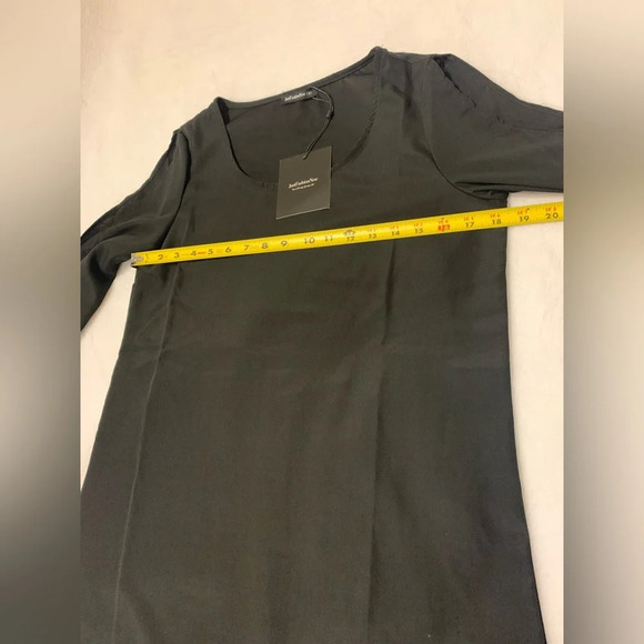 Just Fashion Now Long Sleeve Short Black Dress Cold Shoulder Size S NWT - Picture 7 of 11